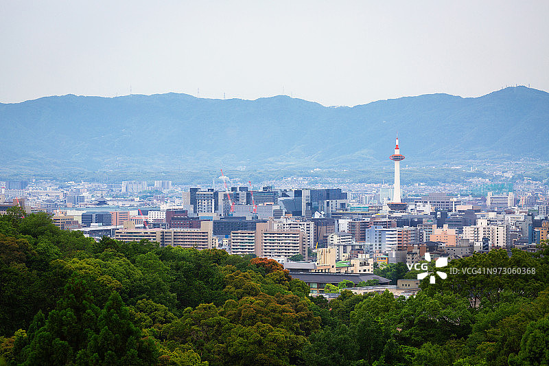夏季的京都市图片素材