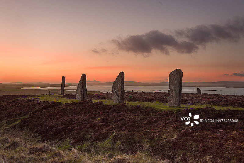 布罗德盖石圈，苏格兰图片素材