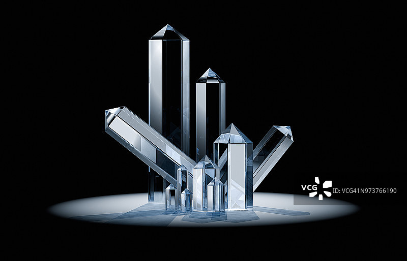 透明石英晶体图片素材