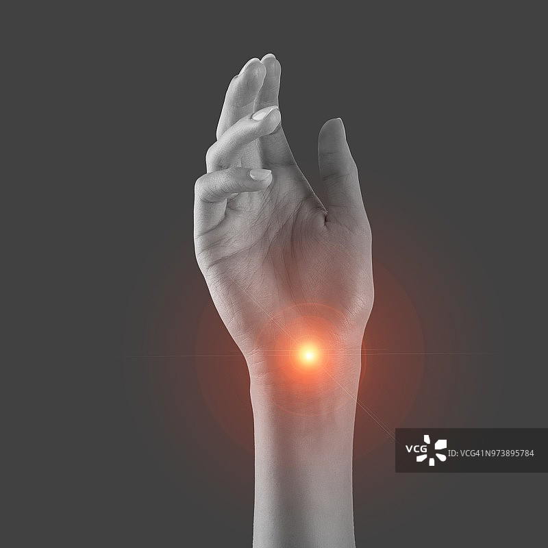 手腕疼痛概念图图片素材