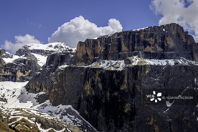 意大利多洛米蒂山波尔多伊山口风光图片素材