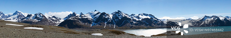 福图纳湾，南乔治亚岛图片素材