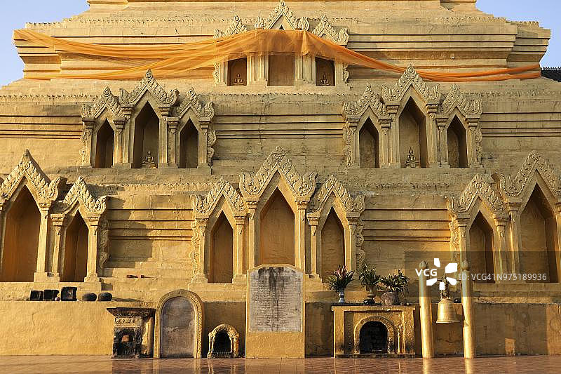 缅甸掸邦景栋宗康寺，金三角图片素材