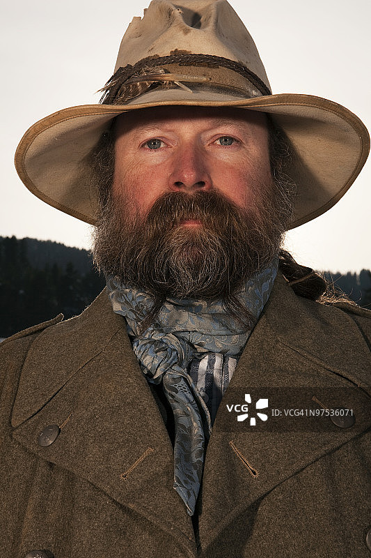 蒙大拿州牛仔图片素材