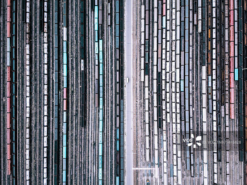 货运列车编组站图片素材