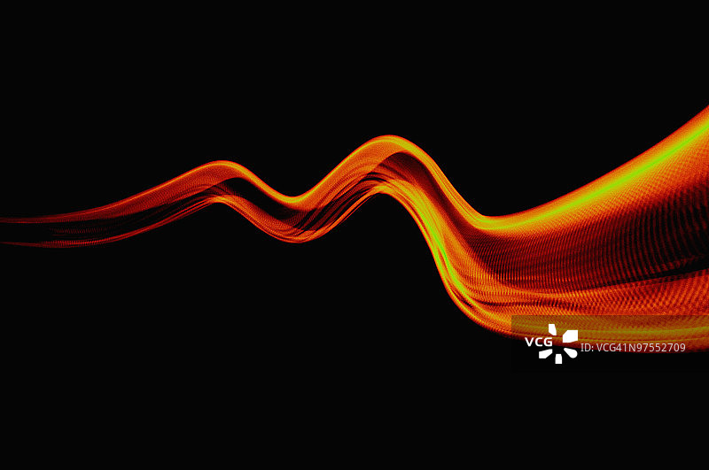 黑色背景上的彩色光图片素材