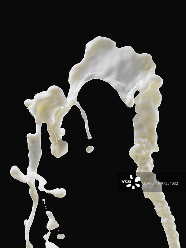 白色液体飞溅图片素材