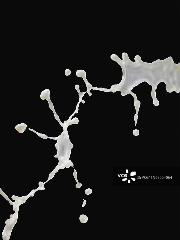 白色液体飞溅图片素材