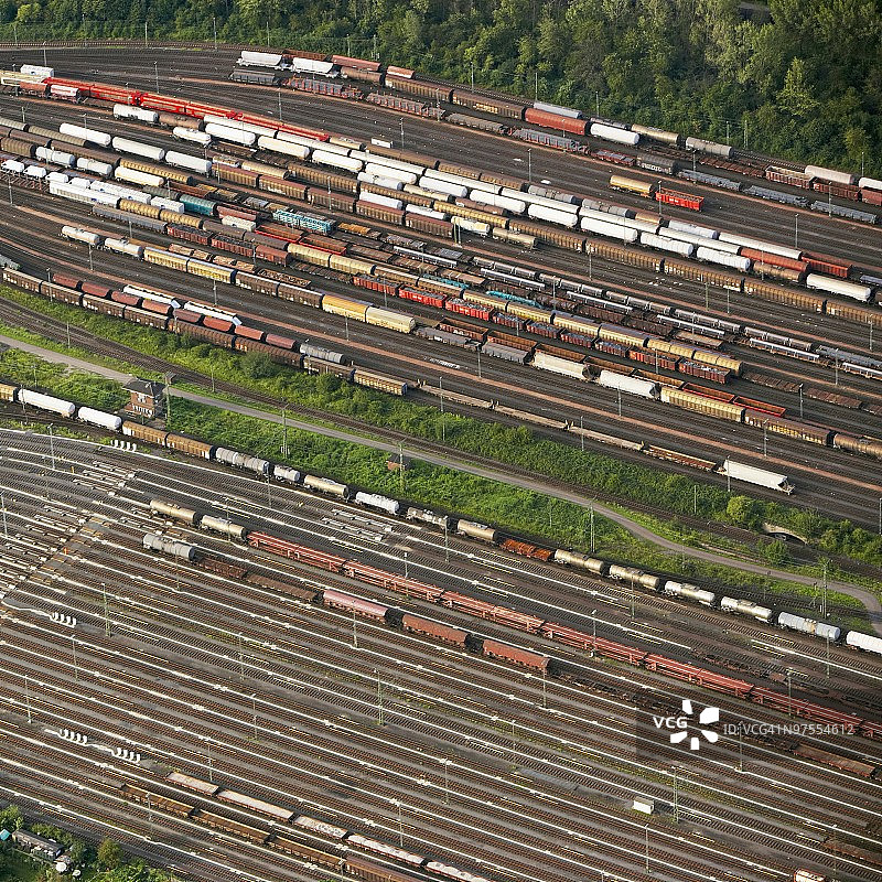 德国莱茵兰的火车站场图片素材