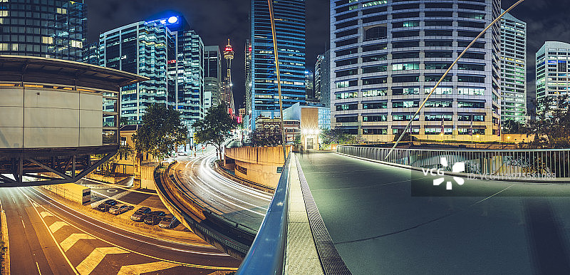 悉尼市中心夜景图片素材
