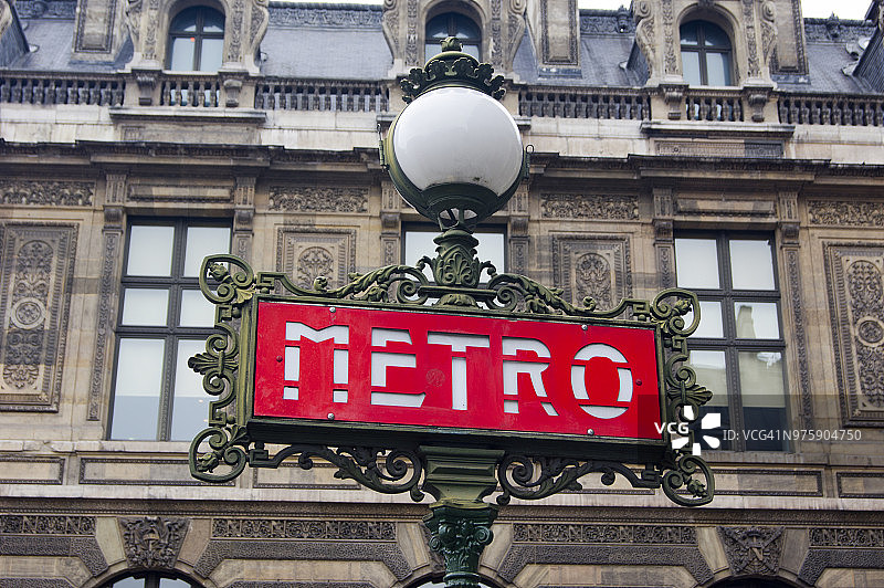 巴黎地铁标志图片素材