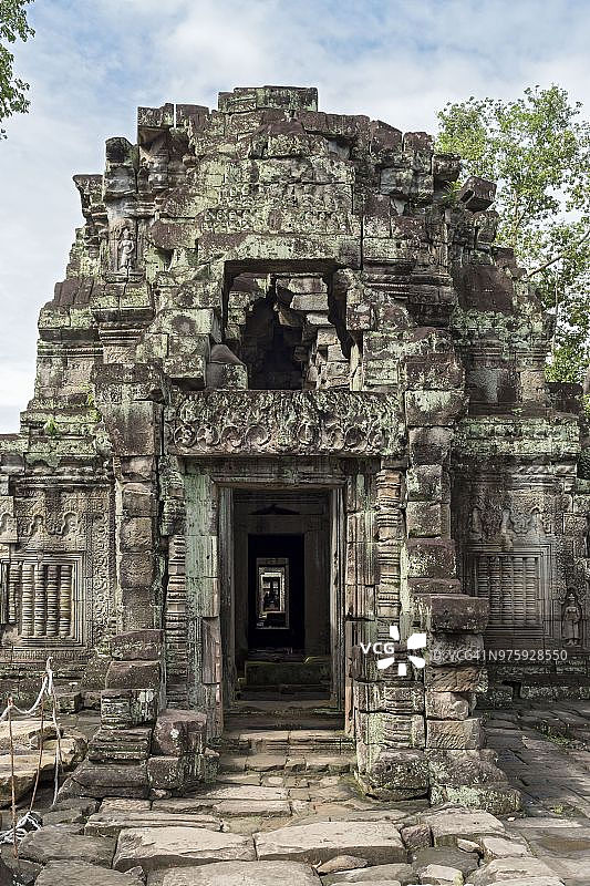 柬埔寨吴哥窟圣剑寺的戈布拉图片素材