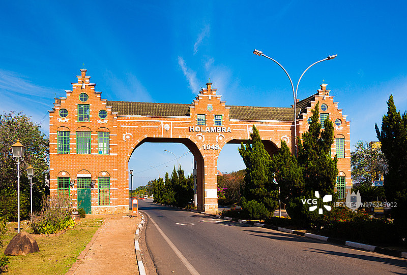 霍兰布拉市入口图片素材
