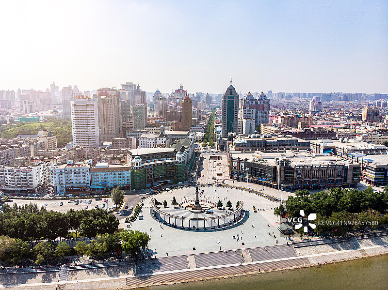 哈尔滨防洪纪念塔图片素材