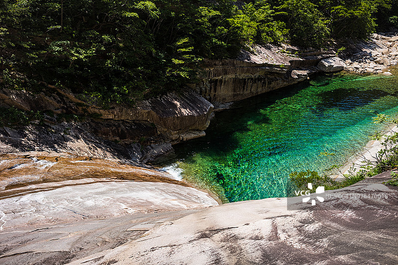 朝鲜金刚山溪流图片素材