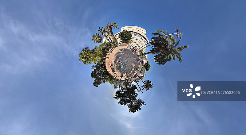 瓦伦西亚圣安娜学校的迷你星球图片素材