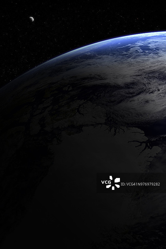 地球轨道视角图片素材