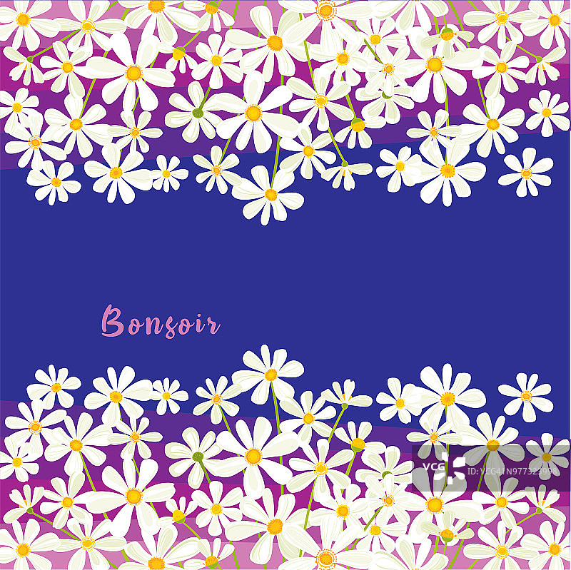 晚上好，黛西卡片图片素材