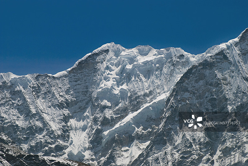 尼泊尔的康特卡峰图片素材