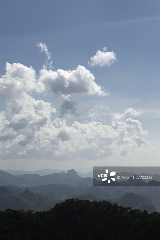 缅甸东部的山脉图片素材