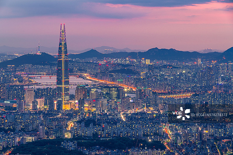 首尔城市风光图片素材