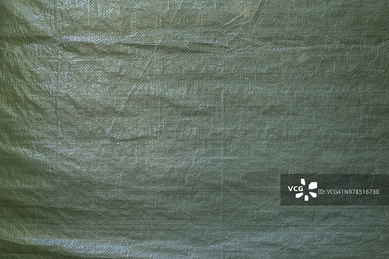 绿色褶皱防水布纹理背景图片素材