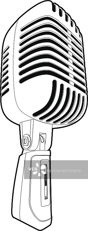 麦克风轮廓图片素材