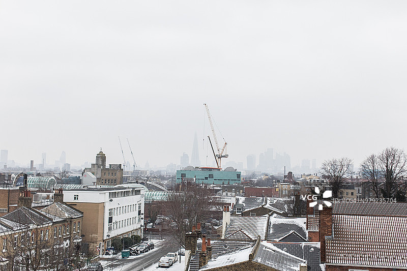 冬季佩卡姆黑麦区的景色图片素材
