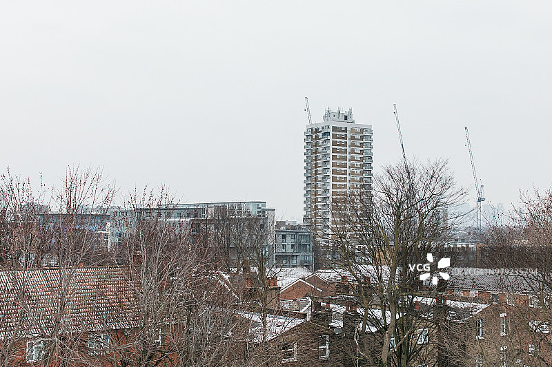 冬季佩卡姆黑麦区的景色图片素材