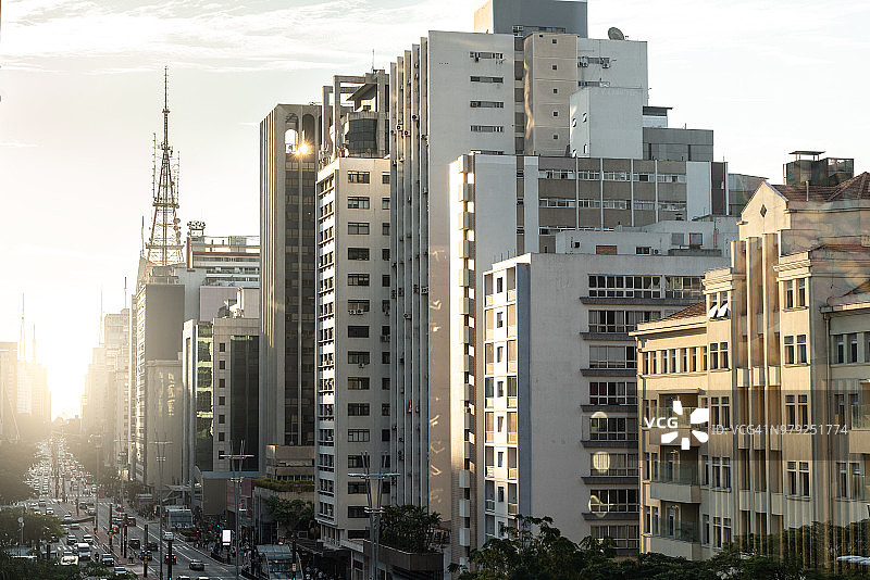 巴西圣保罗保利斯塔大街图片素材