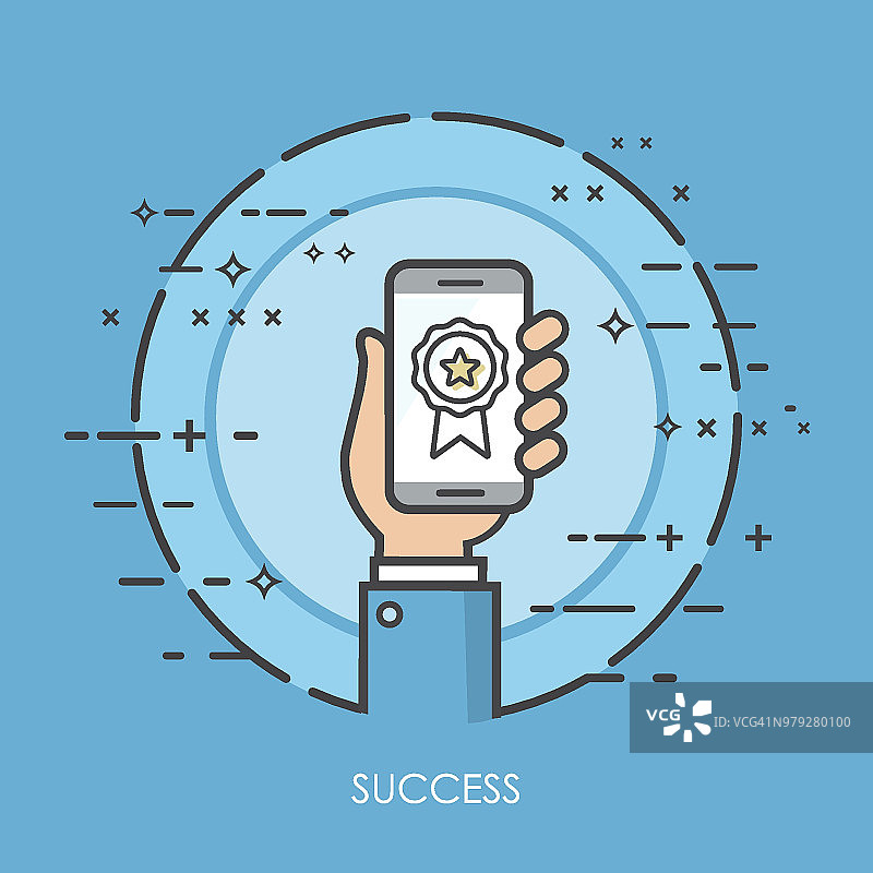 纤细的手-成功-2图片素材