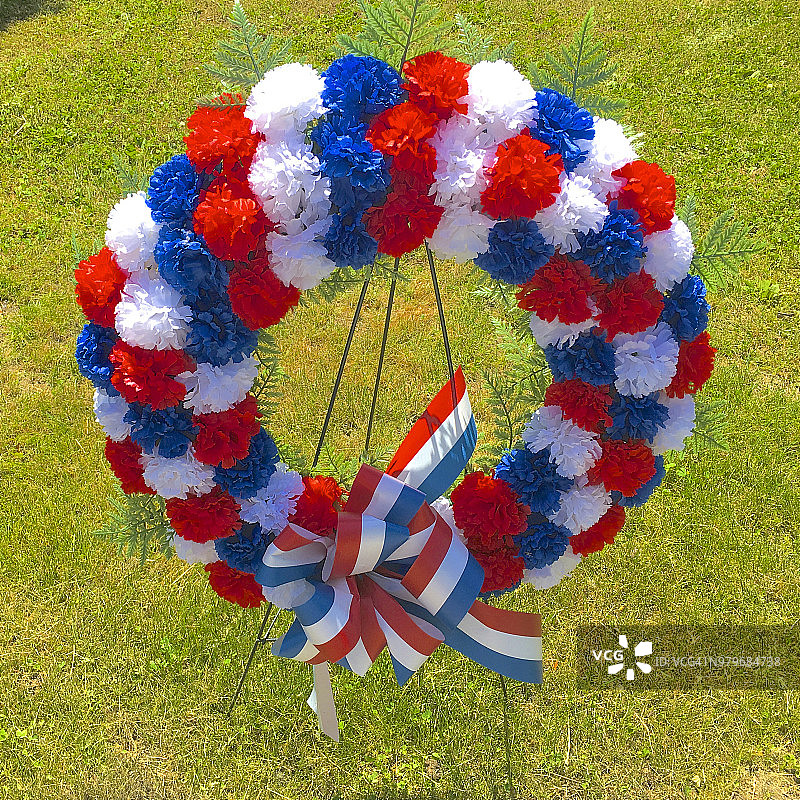 为国旗日准备的花环图片素材