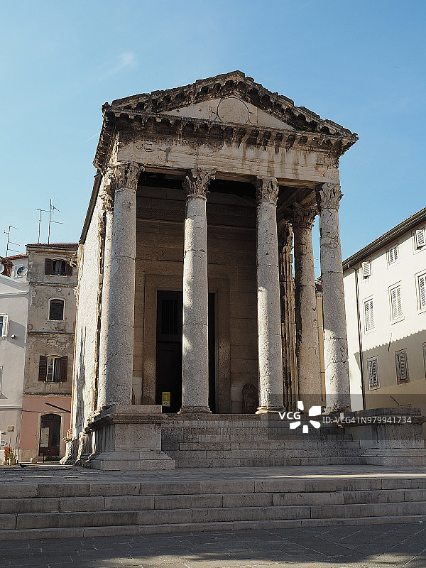 克罗地亚普拉的奥古斯都神庙图片素材