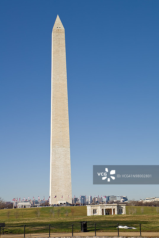 垂直的华盛顿纪念碑图片素材