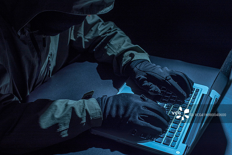 黑客窃取密码和身份，计算机犯罪图片素材