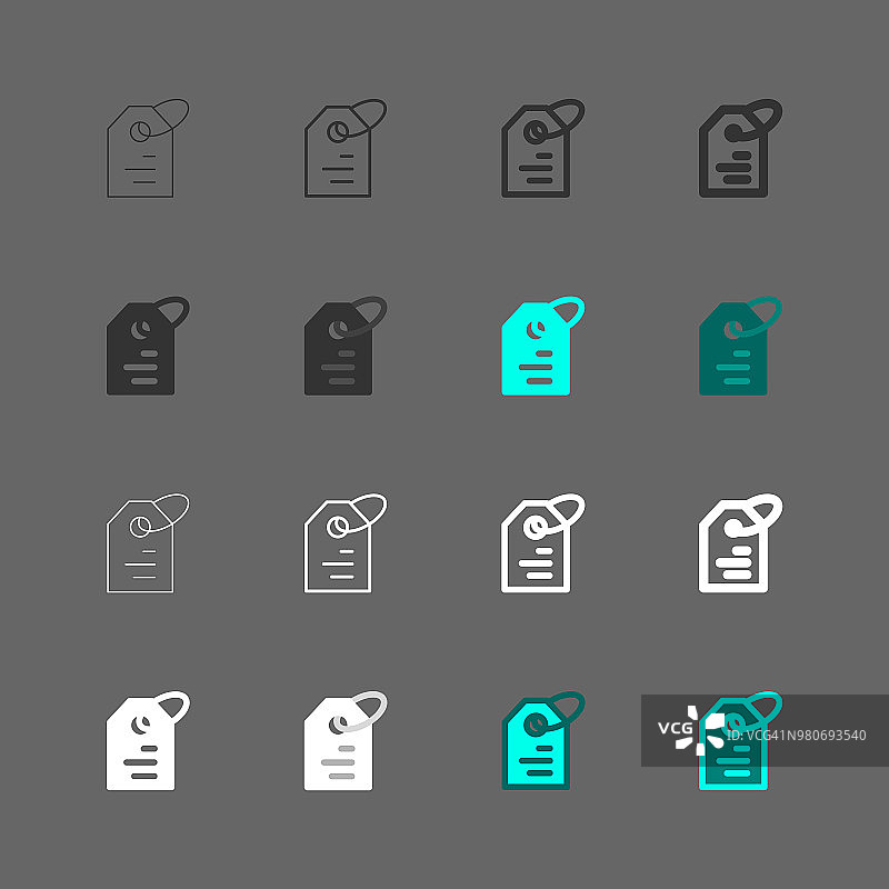 多系列价格标签图标图片素材