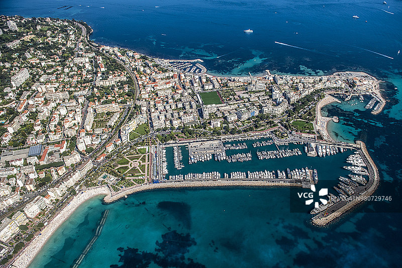 戛纳鸟瞰图图片素材