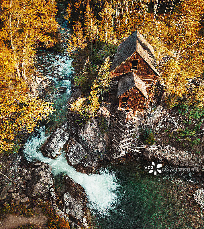 科罗拉多废弃小屋图片素材