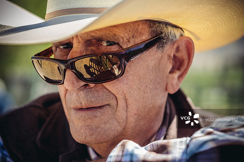 犹他州年长的牛仔图片素材