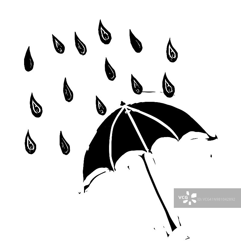 秋季油毡伞图片素材