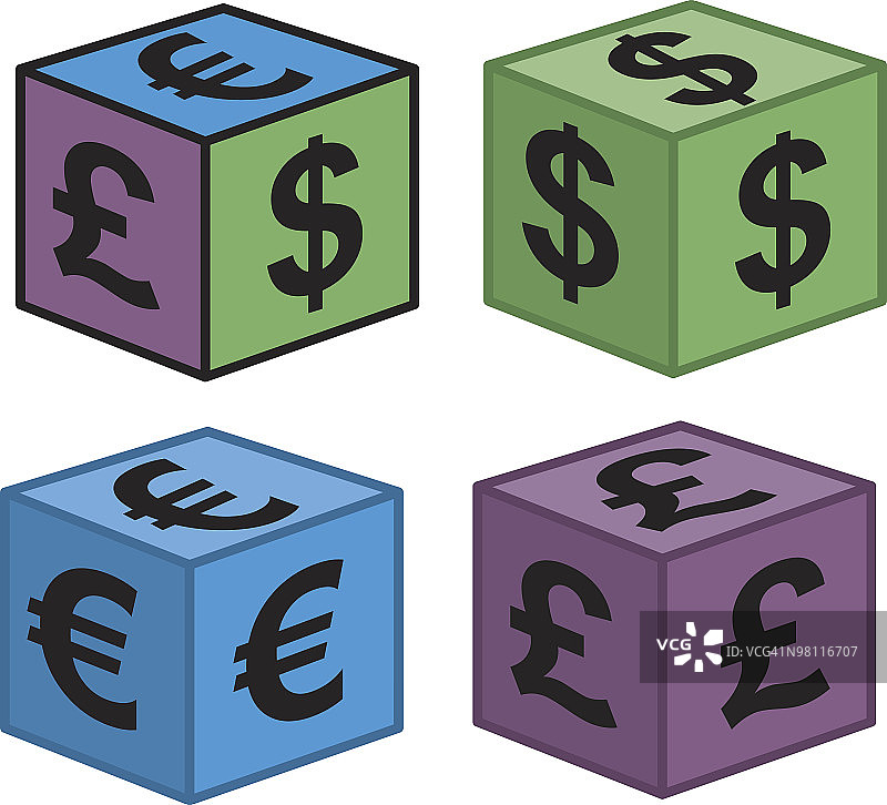 金钱骰子图片素材