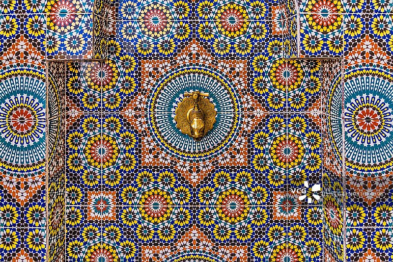 摩洛哥精美瓷砖作品图片素材
