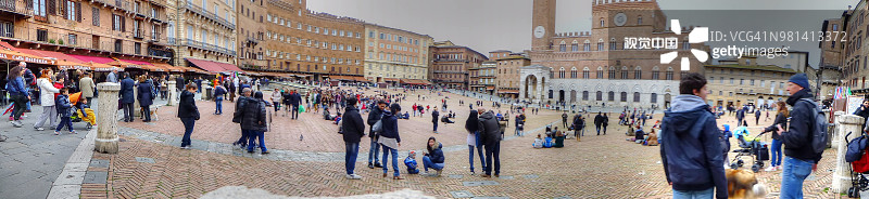 意大利托斯卡纳锡耶纳的田野广场图片素材