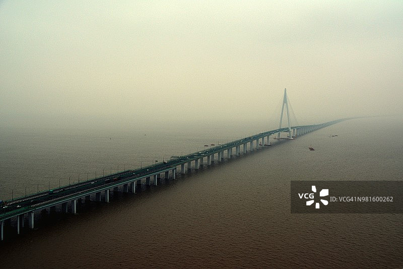 中国浙江杭州湾跨海大桥图片素材