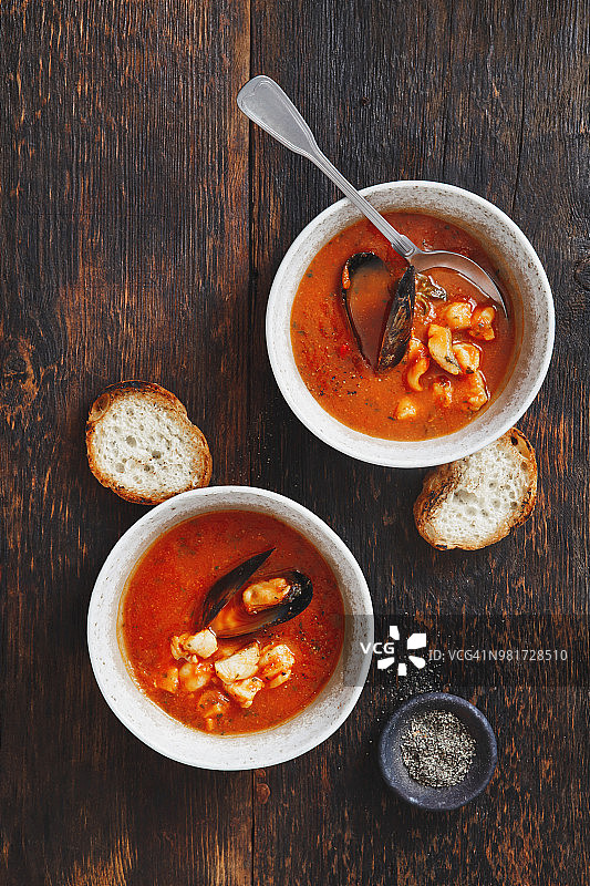 海鲜番茄汤图片素材