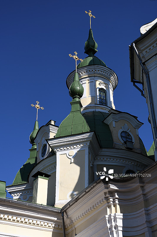 爱沙尼亚派尔努圣凯瑟琳教堂的高处图片素材