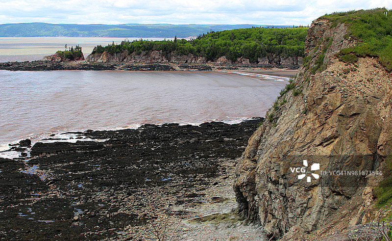 愤怒角，新不伦瑞克省，加拿大图片素材