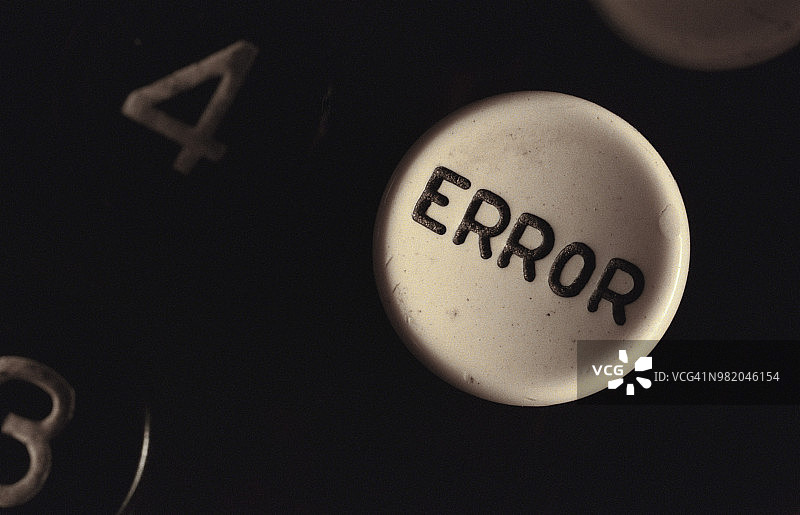 计算器错误键的特写图片素材