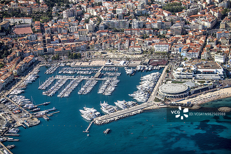 戛纳鸟瞰图图片素材