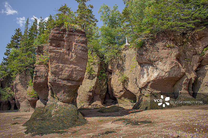 新不伦瑞克省霍普韦尔岩石图片素材